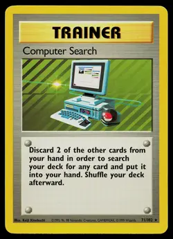Pokemon Card - Computer Search Base Set 71/102 Rare - Image 1