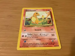 NEW 1995 BASE SET POKEMON CARD #46/102 "CHARMANDER" - Image 1
