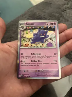 Gengar Scarlet & Violet 151 Holo Rare 094/165 Pokemon Card ERRORU - Image 1