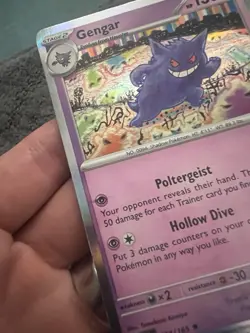 Gengar Scarlet & Violet 151 Holo Rare 094/165 Pokemon Card ERRORU - Image 2