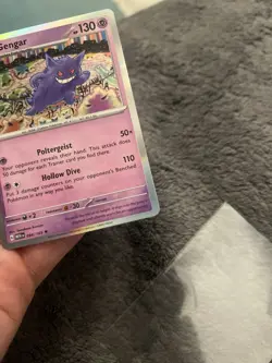 Gengar Scarlet & Violet 151 Holo Rare 094/165 Pokemon Card ERRORU - Image 4