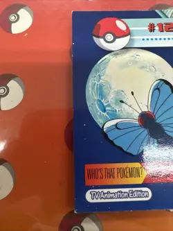 Butterfree #12 1999 Topps Pokemon TV Animation Edition Series 1 Blue Logo - Image 3