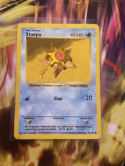 Pokemon TCG Staryu Base Set 65/102 Regular Shadowless Common Hp - Image 1