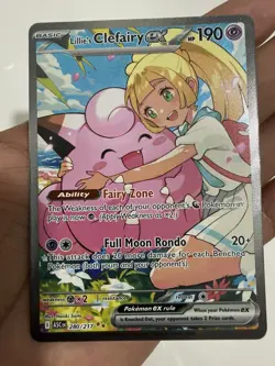 Lillie’s Clefairy ex 280/217 SECRET SIR Pokemon Ascended Heroes TCG PACK FRESH ! - Image 3