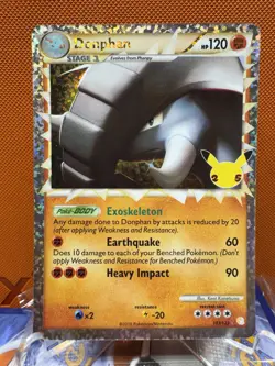 Donphan Prime Holo Rare Pokemon Card Celebrations 107/123 NM #1579 - Image 1