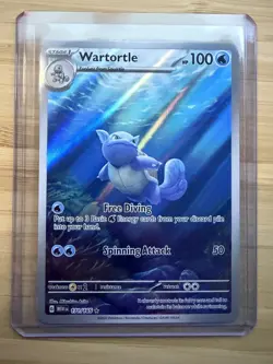 Pokemon Wartortle 171/165 Scarlet & Violet 151 Holo Rare 2023 100 HP - Image 1