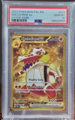 2023 Pokemon Pal En Skeledirge ex Hyper Rare 272/193 PSA GEM MT 10 - Image 1