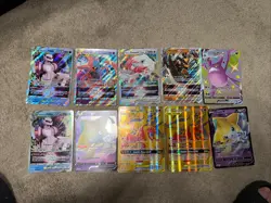 Pokemon Jumbo Card Lot Reshiram Charizard Tag Team, Palkia, Jirachi, Deoxys - Image 1