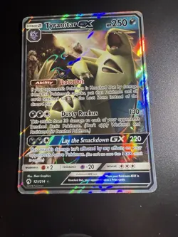 Pokemon Tyranitar GX Holo Card Sun & Moon SM Lost Thunder 121/214 - Image 1