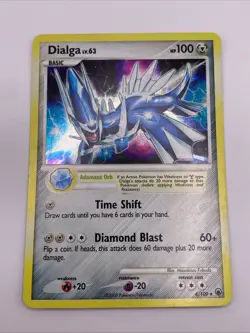Dialga (with ADAMANT ORB) Majestic Dawn 4/100 Holo Rare Pokemon Card - Image 1