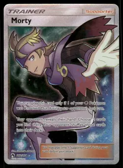 Pokemon Cards Morty 212/214 Lost Thunder Rare Ultra NM - Image 1