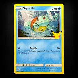 Squirtle 17/25 NM Holo McDonald's Pokemon 25th Anniversary Celebrations Card - Image 1