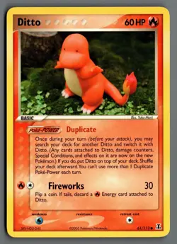 Ditto - 61/113 (Charmander) 061/113 Delta Species Pokemon Card - Image 1