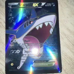 Pokemon Sharpedo EX Full Art Holo Card 152/160 Basic 2015 English - Image 1