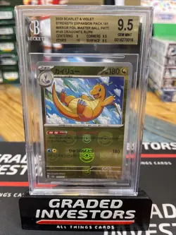Dragonite Master Ball Holo 149/165 151 2023 Japanese Pokemon BGS 9.5 w/a 10! - Image 1