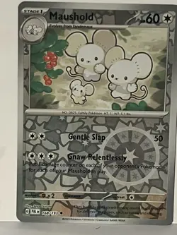 Maushold Reverse Holo 168/193 SV02: Paldea Evolved NM Pokemon Fast Ship - Image 1