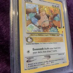 Grade 9 Cleffa 20 Pokemon Celebrations Classic Collection Holo Graded Card - Image 2