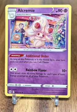Alcremie 071/172 Rare Non Holo Brilliant Stars Pokemon Card NM - Image 1