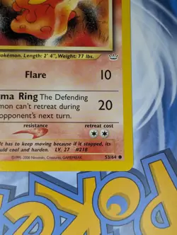 Slugma 53/64 1st Edition & Staryu 54/64 1st Edition Neo Revelation Pokemon Nm-Mt - Image 5