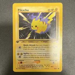 Pokemon Pikachu Neo Genesis 1st Edition Rare Regular 70/111 Card English - Image 1
