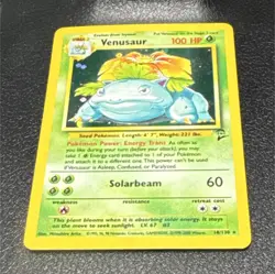 Vintage Pokemon Venusaur Base Set 2 18/130 Holo Rare English 2000 - Image 1