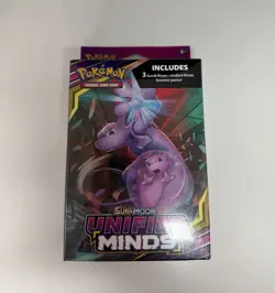 Pokemon TCG Sun & Moon Unified Minds Hanger Box Sealed (3 Booster Packs) - Image 1