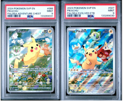 Pokemon! PSA 9 Pikachu SVP 027 & Pikachu SVP 088 Black Star Promos - Image 1