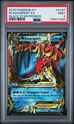 2015 Pokemon Xy Black Star Promos M Swampert EX Black Star Promos PSA 9 #XY87 - Image 1
