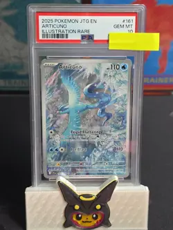 2025 POKEMON JTG EN-JOURNEY TOGETHER ILLUSTRATION RARE #161 ARTICUNO PSA 10 - Image 1