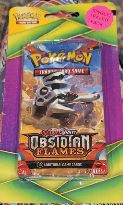 Pokemon Scarlet and Violet Obsidian Flames Booster pack, New Sealed - Image 1