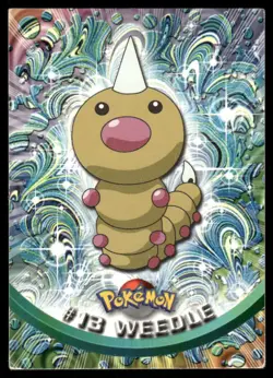 Pokemon Cards Weedle #13 Topps Trading Cards Series 1 LP *2 - Image 1
