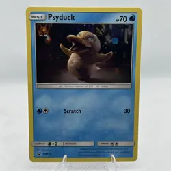 Pokemon Psyduck Cosmos Holo Black Star Promo SM199 MP - Image 1