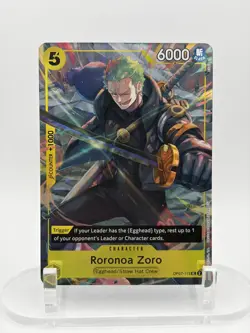 Roronoa Zoro OP07-113 UC Foil Illustration Box Vol.3 One Piece Promo NM ENGLISH - Image 1