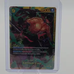 Bandai Roronoa Zoro OP06-118 One Piece Card Game Full Art Secret Rare SEC Eng - Image 1