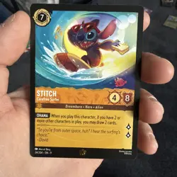 Stitch Carefree Surfer 21/204 - Legendary Disney Lorcana - Image 1