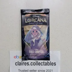 🌟 3 x THE FIRST CHAPTER Lorcana Booster Packs ART SET Disney TCG NEW SEALED 🌟 - Image 4