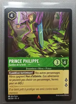 Carte LORCANA FR - Chapitre 4 88/204 Prince Philippe- Rare non Foil Neuf - Image 1
