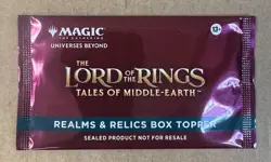 Lord of the Rings Realms & Relics Box Topper Pack UNOPENED English MTG - Image 1