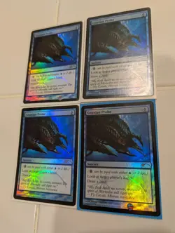 Gitaxian Probe FNM Promos Foil x4 Playset VG Condition - Image 1