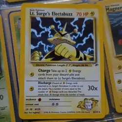 Nintendo Pokemon TCG Gym Challenge Lt. Surge's Electabuzz 6/132 Card - Image 1