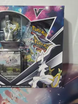 🔥 Pokemon TCG Arceus V Figure Box - 4 Booster Pack Factory Sealed!! 💥 820650850165 - Image 5