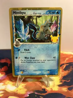 Pokemon TCG Mimikyu Delta Species Celebrations Promo Black Star SWSH136 - Image 2