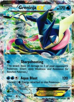 Pokemon TCG Greninja Ex XY20 Black Star Promo Holo DMG - Image 1