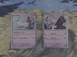 Pokemon Latias SVP139 and Tinkaton SVP140 Scarlet & Violet Black Star Promos - Image 1