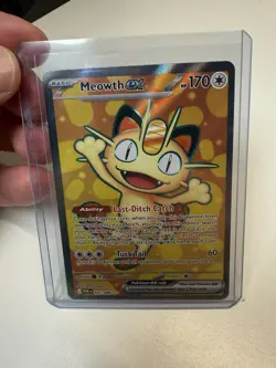 Pokemon TCG Meowth ex 107/088 Full Art Ultra Rare - Perfect Order - Near Mint - Image 1