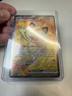 Pokemon TCG Meowth ex 107/088 Full Art Ultra Rare - Perfect Order - Near Mint - Image 2