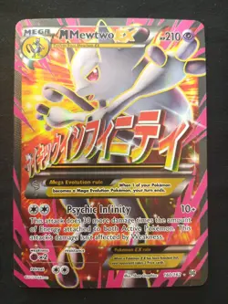 M Mewtwo EX 160/162 Mega Evolution Breakthrough Full Art Holo Pokemon LP - Image 1