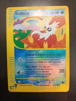 Delibird - 49/144 - Pokemon Skyridge Reverse Holo LP - Image 1