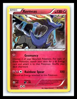💥 Pokemon Xerneas 81/114 - League Promo Holo - XY Steam Siege - Image 1