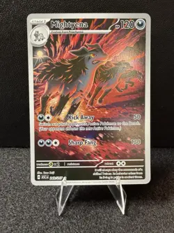 Pokemon Mightyena 243/217 ASC Regular Stage 1 120 HP 50/130 Attack - Image 1